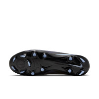 Nike Phantom 6 Low Pro Gras Football Boots (FG) Black Light Blue