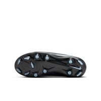 Nike Phantom 6 Low Pro Grass/Artificial Grass Football Boots (MG) Kids Black Light Blue