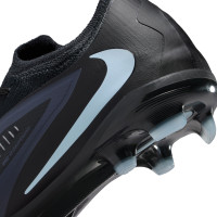 Nike Phantom 6 Low Pro Grass/Artificial Grass Football Boots (MG) Kids Black Light Blue