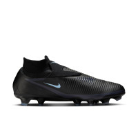 Nike Phantom 6 High Pro Gras Voetbalschoenen (FG) Zwart Lichtblauw
