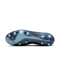 Nike Phantom 6 Low Elite Kunstgras Voetbalschoenen (AG) Zwart Lichtblauw
