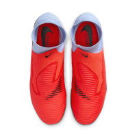 Nike Phantom 6 High Pro Gras Voetbalschoenen (FG) Lichtblauw Felrood Zwart