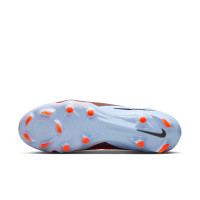 Nike Phantom 6 High Pro Gras Voetbalschoenen (FG) Lichtblauw Felrood Zwart