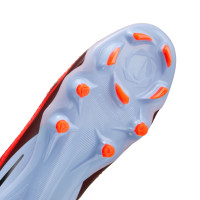 Nike Phantom 6 High Pro Gras Football Boots (FG) Light Blue Bright Red Black