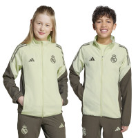 adidas Real Madrid Presentation Training Jacket 2025-2026 Kids Light Green Grey