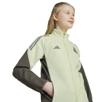 adidas Real Madrid Presentation Training Jacket 2025-2026 Kids Light Green Grey