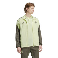 adidas Real Madrid Presentation Training Jacket 2025-2026 Light Green Grey
