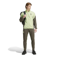 adidas Real Madrid Présentation Survêtement Full-Zip 2025-2026 Vert Clair Gris