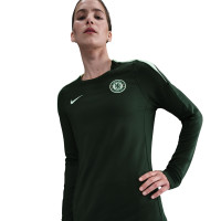 Nike Chelsea Strike Crew Trainingspak 2025-2026 Dames Donkergroen Wit