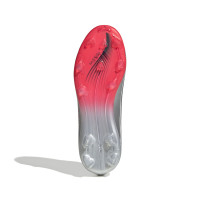 adidas F50 Messi Elite Gras Voetbalschoenen (FG) Kids Wit Zilver Rood