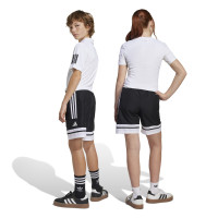 adidas Squadra 25 Downtime Broekje Kids Zwart Wit