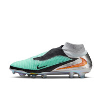 Nike Phantom 6 High Elite Limited Edition Grass Football Boots (FG) Silver Turquoise Black