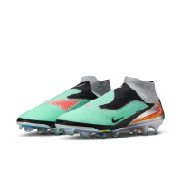 Nike Phantom 6 High Elite Limited Edition Grass Football Boots (FG) Silver Turquoise Black