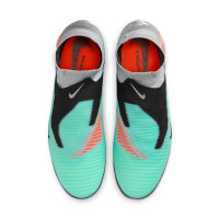 Nike Phantom 6 High Elite Limited Edition Grass Football Boots (FG) Silver Turquoise Black