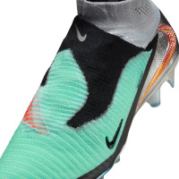Nike Phantom 6 High Elite Limited Edition Grass Football Boots (FG) Silver Turquoise Black