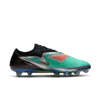 Nike Phantom 6 Low Elite Limited Edition Gras Voetbalschoenen (FG) Zwart Turquoise Zilver