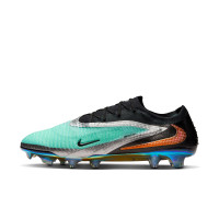Nike Phantom 6 Low Elite Limited Edition Gras Voetbalschoenen (FG) Zwart Turquoise Zilver