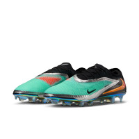 Nike Phantom 6 Low Elite Limited Edition Gras Voetbalschoenen (FG) Zwart Turquoise Zilver