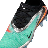Nike Phantom 6 Low Elite Limited Edition Gras Voetbalschoenen (FG) Zwart Turquoise Zilver