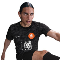 Nike Nederland Pre-Match Trainingsshirt OranjeLeeuwinnen 2025-2027 Heren Zwart Wit