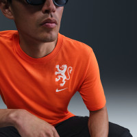 Nike Netherlands Logo T-Shirt Orange Lionesses 2025-2027 Men Orange