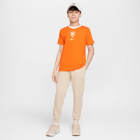 Nike Nederland Logo T-Shirt OranjeLeeuwinnen 2025-2027 Kids Oranje