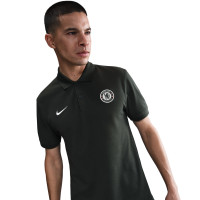 Nike Chelsea Tech Fleece Polo Summer Set 2025-2026 Dark Green White