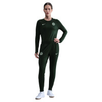 Nike Chelsea Strike Crew Trainingspak 2025-2026 Dames Donkergroen Wit