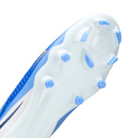 Nike Phantom 6 High Academy Grass/Artificial Grass Football Boots (MG) White Blue Yellow