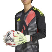 adidas Predator Match Fingersave Keepershandschoenen Neongeel Wit Zwart