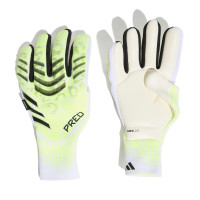 adidas Predator Pro Fingersave Keepershandschoenen Neongeel Wit Zwart
