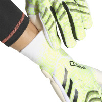 adidas Predator Pro PC Goalkeeper Gloves Neon Yellow White Black