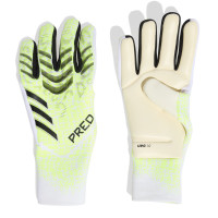 adidas Predator Pro PC Goalkeeper Gloves Neon Yellow White Black