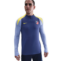Nike Atletico Madrid Strike Trainingspak 1/4-Zip 2025-2026 Donkerpaars Donkerblauw Geel