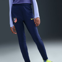 Nike Atletico Madrid Strike Trainingspak 1/4-Zip 2025-2026 Kids Donkerpaars Donkerblauw Geel