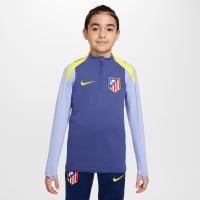 Nike Atletico Madrid Strike Trainingspak 1/4-Zip 2025-2026 Kids Donkerpaars Donkerblauw Geel