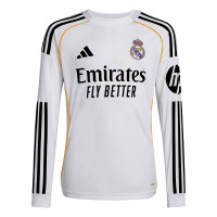 adidas Real Madrid Thuisshirt Lange Mouwen 2025-2026 Kids