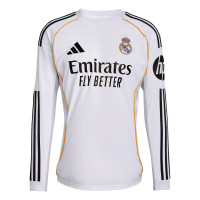 adidas Real Madrid Long Sleeve Home Kit 2025-2026
