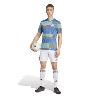 adidas Real Madrid Pre-Match Training Shirt 2025-2026 Blue Grey White