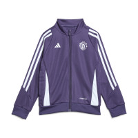 adidas Manchester United Full-Zip Tracksuit 2025-2026 Toddlers Purple Black White