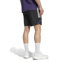 adidas Manchester United Downtime Broekje 2025-2026 Zwart Wit Paars