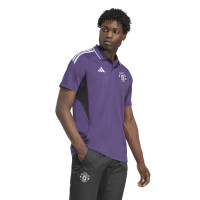 adidas Manchester United Polo 2025-2026 Purple White Black