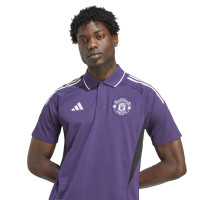 adidas Manchester United Polo 2025-2026 Purple White Black