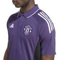 adidas Manchester United Polo 2025-2026 Purple White Black