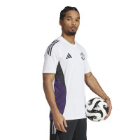 adidas Manchester United Training Set 2025-2026 White Black Purple