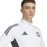 adidas Manchester United Tracksuit 1/4-Zip 2025-2026 White Black Purple