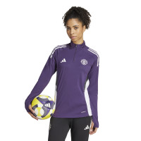adidas Manchester United 1/4-Zip Tracksuit 2025-2026 Women Purple Black White