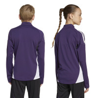 adidas Manchester United Training sweater 1/4-Zip 2025-2026 Kids Purple White Black