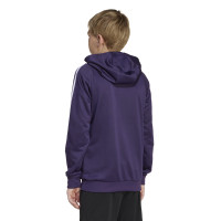 adidas Manchester United Track Hooded Tracksuit 2025-2025 Kids Purple White