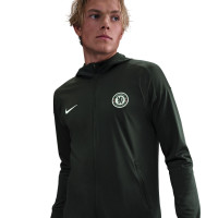 Nike Chelsea Strike Track Full-Zip Hooded Tracksuit 2025-2026 Dark Green White